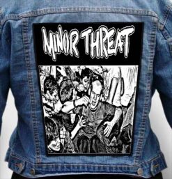 minor threat 10 - Photo Quality Printed Back Patch