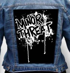 minor threat 11 - Photo Quality Printed Back Patch