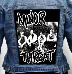 minor threat 13 - Photo Quality Printed Back Patch