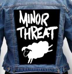 minor threat 4 - Photo Quality Printed Back Patch