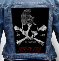 motley crue 11 - Photo Quality Printed Back Patch