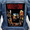 motley crue 17 - Photo Quality Printed Back Patch