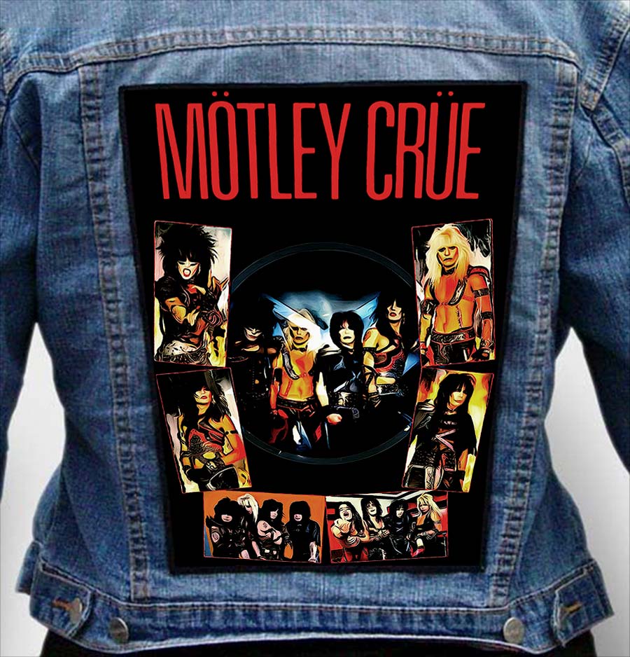 motley crue 17 - Photo Quality Printed Back Patch