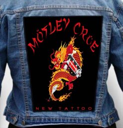 motley crue 18 - Photo Quality Printed Back Patch