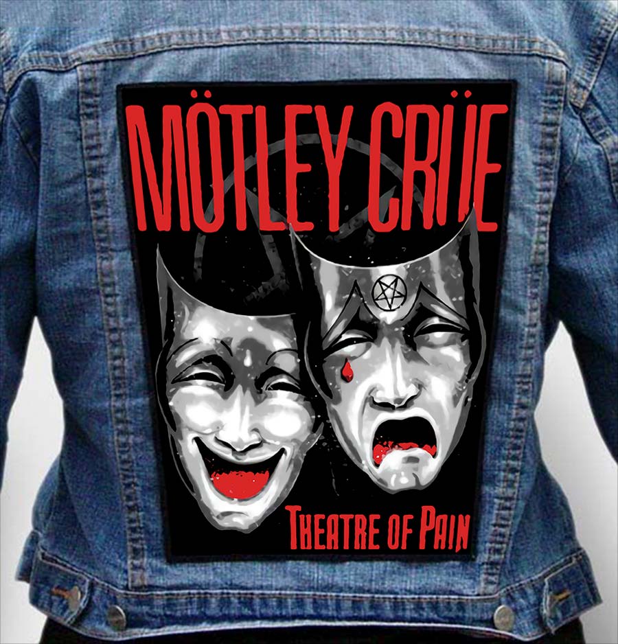 motley crue 21 - Photo Quality Printed Back Patch