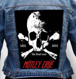 motley crue 23 - Photo Quality Printed Back Patch