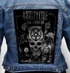 motley crue 5 - Photo Quality Printed Back Patch