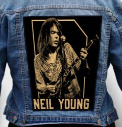 neil young 1 - Photo Quality Printed Back Patch