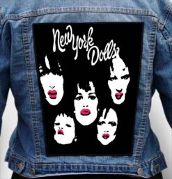 new york dolls 1 - Photo Quality Printed Back Patch