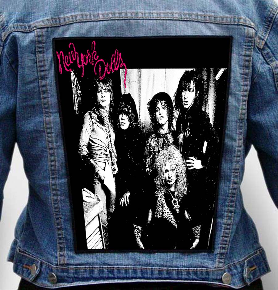 new york dolls 2 - Photo Quality Printed Back Patch