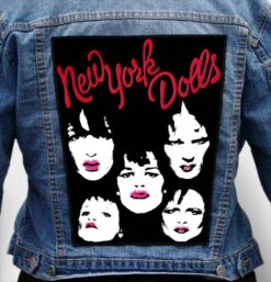 new york dolls 6 - Photo Quality Printed Back Patch