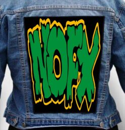 nofx 1 23 - Photo Quality Printed Back Patch