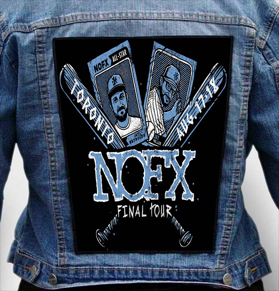 nofx 1 8 - Photo Quality Printed Back Patch
