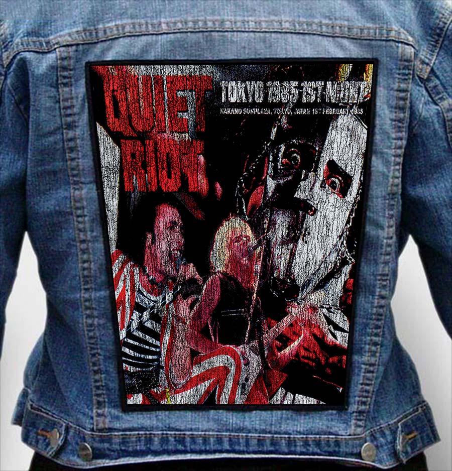 quiet riot 16 - Photo Quality Printed Back Patch
