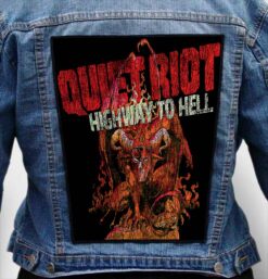 quiet riot 17 - Photo Quality Printed Back Patch