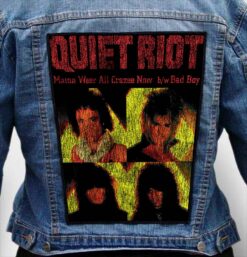 quiet riot 2 - Photo Quality Printed Back Patch