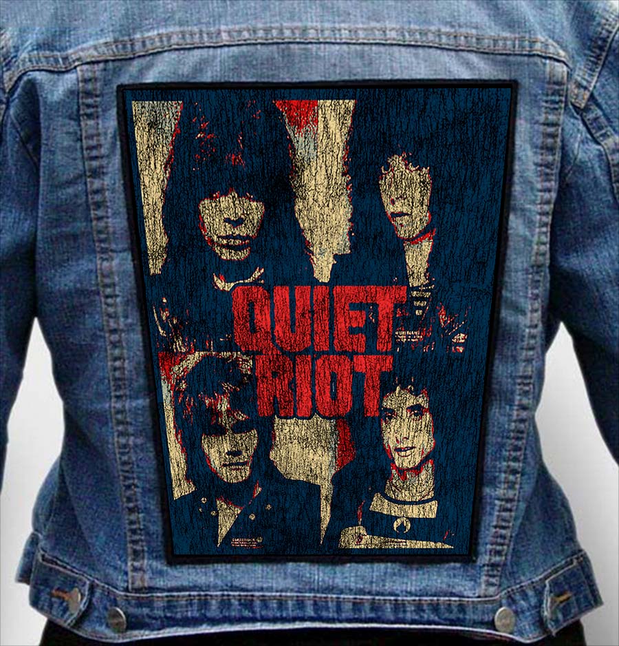 quiet riot 6 - Photo Quality Printed Back Patch
