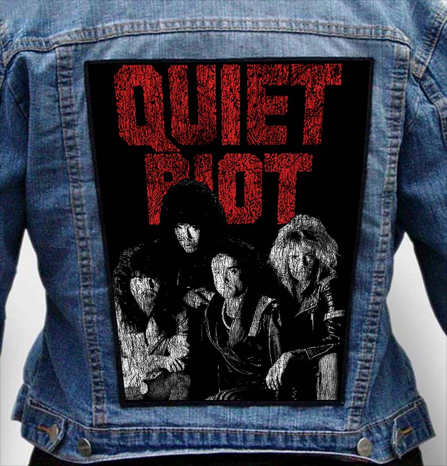 quiet riot 8 - Photo Quality Printed Back Patch