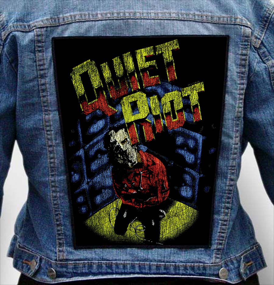 quiet riot 9 - Photo Quality Printed Back Patch