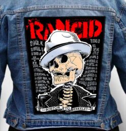 rancid 29 - Photo Quality Printed Back Patch