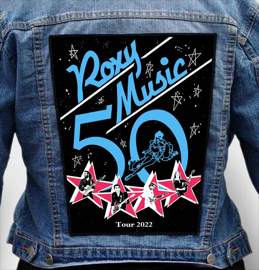 roxy music 12 - Photo Quality Printed Back Patch