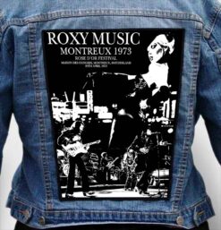 roxy music 7 - Photo Quality Printed Back Patch