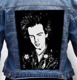 sid vicious 10 - Photo Quality Printed Back Patch