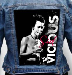 sid vicious 9 - Photo Quality Printed Back Patch
