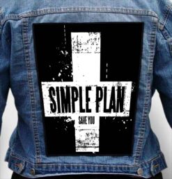 simple plan 11 - Photo Quality Printed Back Patch