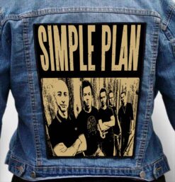 simple plan 15 - Photo Quality Printed Back Patch