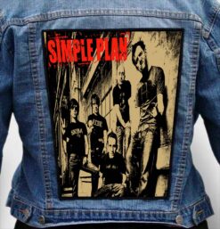 simple plan 16 - Photo Quality Printed Back Patch