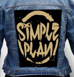 simple plan 17 - Photo Quality Printed Back Patch