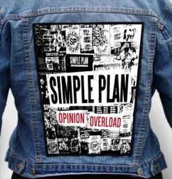 simple plan 5 - Photo Quality Printed Back Patch