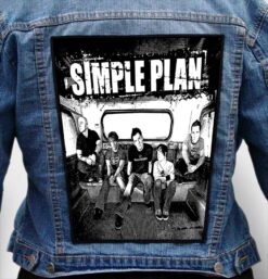 simple plan 6 - Photo Quality Printed Back Patch