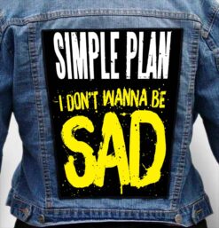 simple plan 7 - Photo Quality Printed Back Patch