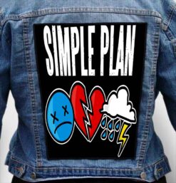 simple plan 8 - Photo Quality Printed Back Patch