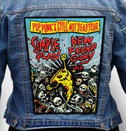 simple plan 9 - Photo Quality Printed Back Patch