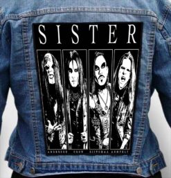 sister band 3 - Photo Quality Printed Back Patch