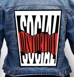 social distortion 1 - Photo Quality Printed Back Patch