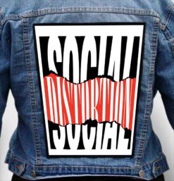 social distortion 10 - Photo Quality Printed Back Patch