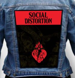 social distortion 12 - Photo Quality Printed Back Patch