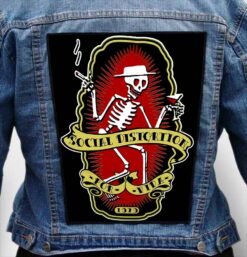 social distortion 13 - Photo Quality Printed Back Patch