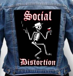 social distortion 2 - Photo Quality Printed Back Patch