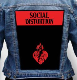 social distortion 3 - Photo Quality Printed Back Patch