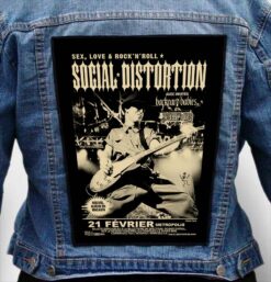 social distortion 4 - Photo Quality Printed Back Patch
