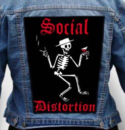 social distortion 6 - Photo Quality Printed Back Patch