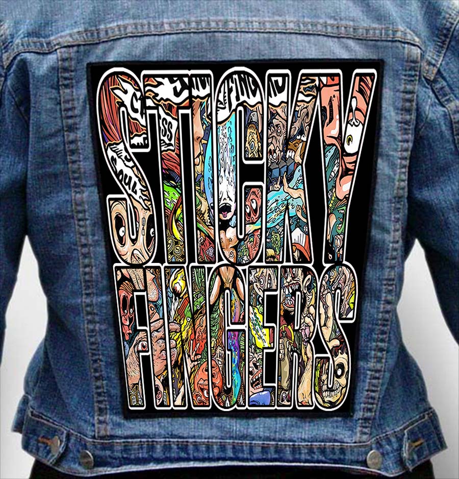 sticky fingers 2 - Photo Quality Printed Back Patch