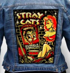stray cats 2 - Photo Quality Printed Back Patch
