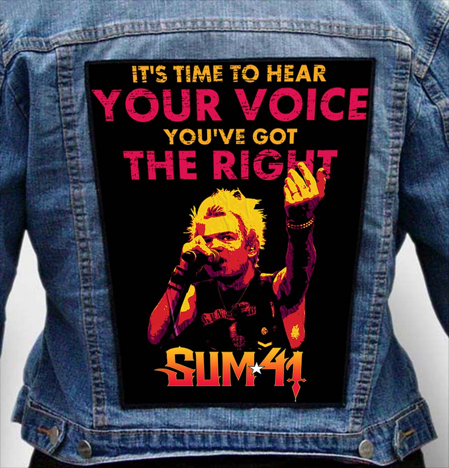 sum 41 14 - Photo Quality Printed Back Patch