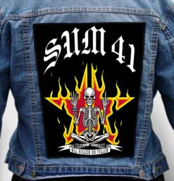sum 41 20 - Photo Quality Printed Back Patch